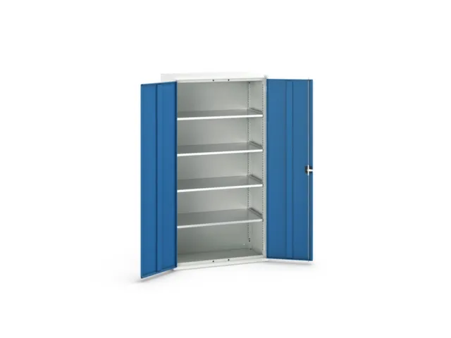 universele kast,HxBxD 2000x1050x550mm,4xStalen bodem,draaigrendelslot