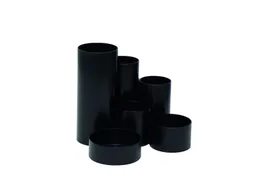 MAULtubo pennenbak 6 vaks Ø15x12,5cm Zwart 85% recycling