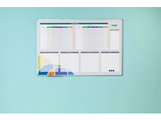 Whiteboard Bedrukt Eigen Ontwerp 90x120cm Softline 8mm alu-profiel - 7