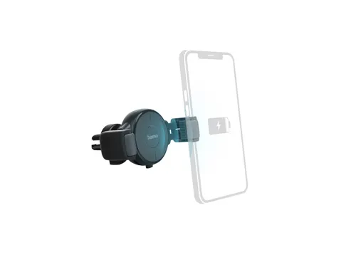 Autolader Hama draadloos QI-Charge 10W antraciet