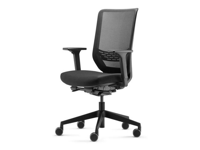 Dauphin ergonomische bureaustoel Zwart | KantoorBureaustoel.nl