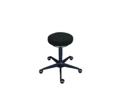 Esd Draaikruk Wielen Voetkruis H 480-620Mm Stof Antraciet Gasveer