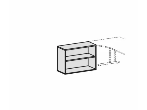 kantoorstelling,HxBxD 720x1000x430mm,1xhouten vloer,decor romp beuken
