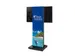 Support écran sur pied avec écran Samsung 50 inch QRM et textile