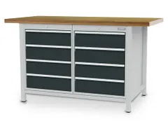 werkbank met opbergruimte,HxBxD 859x1500x750mm,multiplexblad