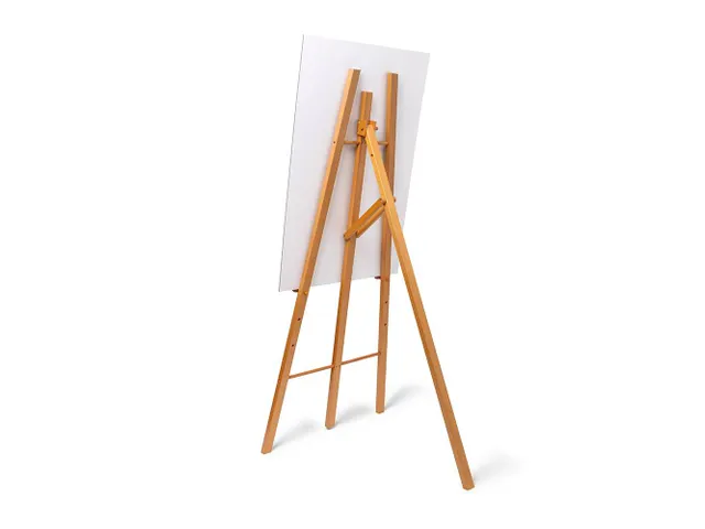 Chevalet bois dur marron clair pour tableau noir/panneau imprimé