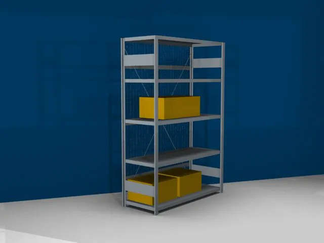 gaasachterwand,v. schroefstelling - basisveld,HxB 2000x1300mm,verzinkt