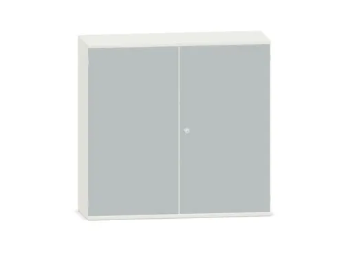 Kantoorkast 1150x1200x430mm Romp Wit Decor Front Lichtgrijs