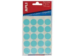 Apli Ronde Etiketten Ø19mm Blauw