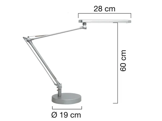 bureaulamp Mamboled, grijs