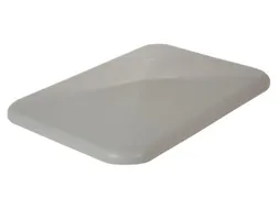 oplegdeksel,PE,v. Rechthoekige bak inhoud 340l,BxD 991x686mm,grijs