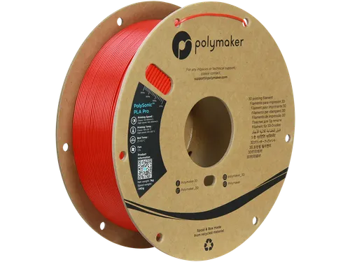 Polysonic PLA PRO HS TOUGH 1,75mm rood 1kg