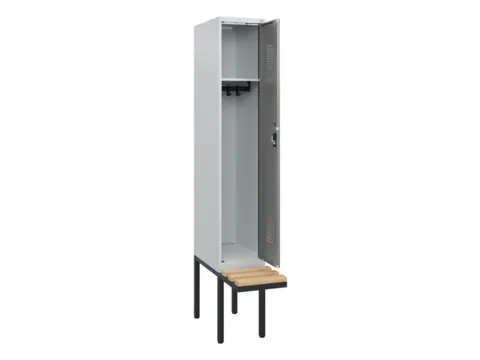 locker met bank,HxBxD 1950x300x815mm,1vak,vak B 300mm,cilinderslot