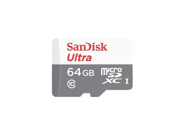 64GB SanDisk Ultra microSDXC + SD 100MB/
