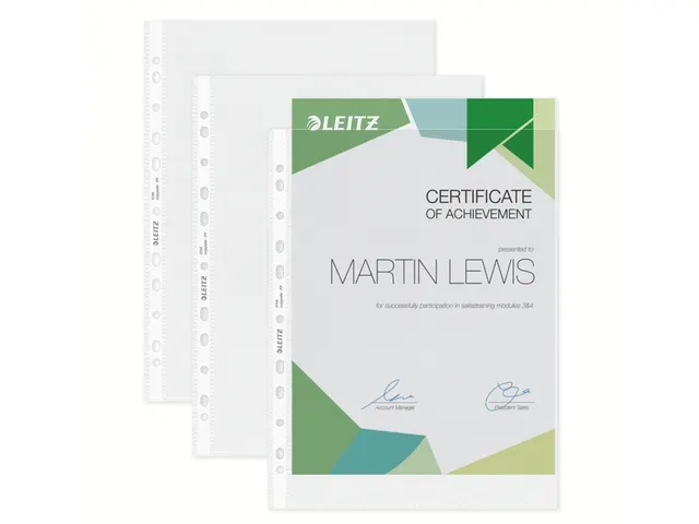 Showtas Leitz 4704 A4 11-gaats PP 0.10mm generfd