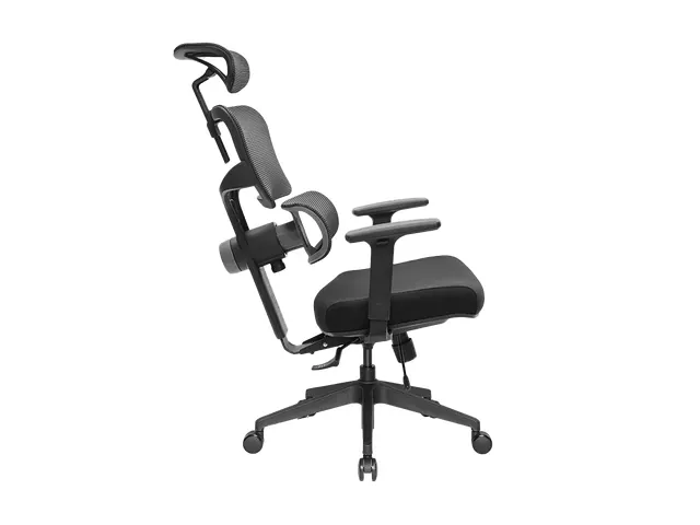 Schaffenburg 800-NEN bureaustoel Mesh Zitting Stof Zwart Hoofdsteun