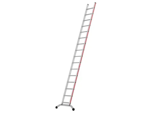 ladder,eenzijdig,16,verstevigde treden,balk L 4,22m,aluminium