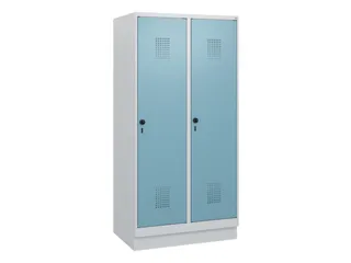 schoollocker,HxBxD 1630x800x500mm,2vak,vak B 400mm,draaigrendel,sokkel - 2