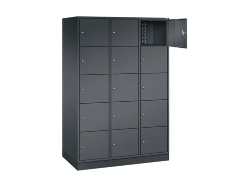 grootvolume-lockersysteem,HxBxD 1950x1220x600mm,3x5vakken,cil.-slot