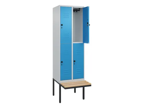 Dubbeldekse dekenkist,HxBxD 2120x600x815mm,2x2vak.,vak B 300mm