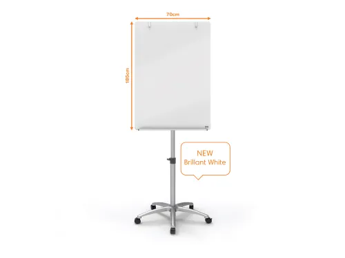 Flipover Nobo Diamond glass mobiel 70x100cm