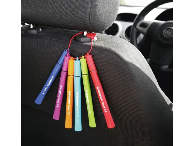 Viltstift STABILO Cappi 168/24 medium assorti etui à 24 stuks