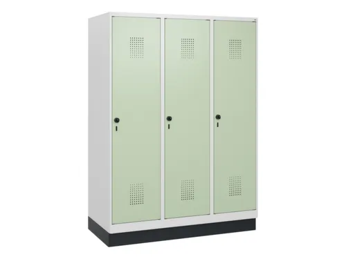 schoollocker,HxBxD 1630x1200x500mm,3vak,vak B 400mm,draaigrendel