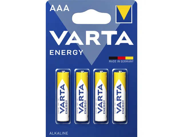 Batterij Varta Energy 4x AAA Alkaline 1.5V