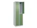 dubbeldekse locker,HxBxD 1850x600x500mm,2x2vak.,vak B 300mm