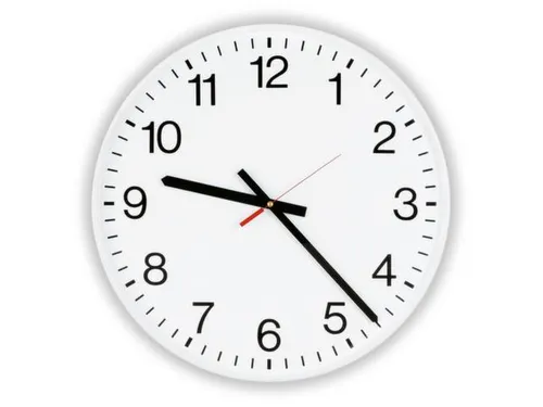 Industrie-Wandklok Radiogestuurd Ø 40cm Cijferaanduiding