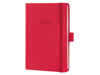 Weekagenda Conceptum A6 2026 (NL/FR/EN/DU) red Hardcover - 2