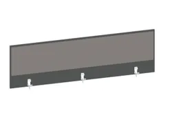 baliepaneel bureau aanbouw achter MS-donkergrijs BN8078-grijs 1600mm