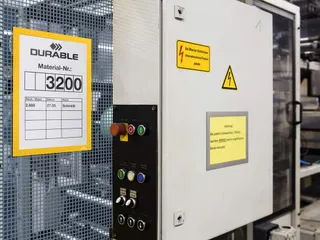 Informatiekader DURAFRAME MAGNETIC A4 Geel 5 Stuks - 3