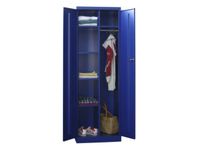 kleding-/wasgoedkast HxBxD 1800x600x500mm RAL7035 front RAL6011