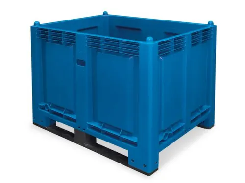 Stapelcontainer Pp Hxbxd 850X1200X800Mm 550 Liter 2Sledepoten Blauw