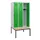 locker met bank,HxBxD 1950x900x815mm,3vak,vak B 300mm,draaigrendel