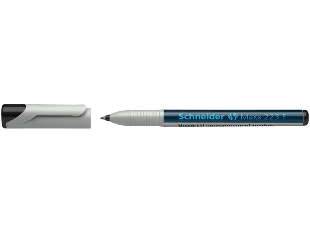 Universele marker Schneider Maxx 223 F non-permanent zwart