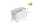 Opbergbox Sunware Home cube wit