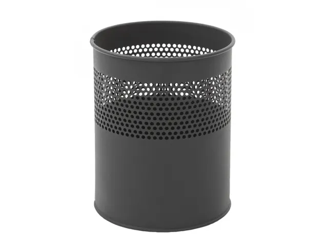 Half geperforeerde papierbak 10 Liter Zwart