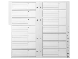 Telefoonalbum Kangaro 215x130mm A-Z 4-rings zwart - 15