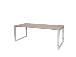 Domino Plus Bureau Hoogte Verstelbaar 2000x900mm Hav/Kers 25mm Alu - 1