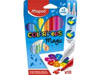 Viltstift Maped Color'Peps Magic set á 10 kleuren