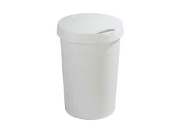 Afvalbak Twinga klepdeksel 45 Liter Wit