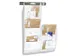 Wandfolderhouder CEP 5-vaks wit/transparant