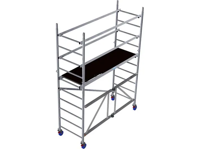 échafaudage pliable,H de travail 3,7m,échafaudage H 2,8m
