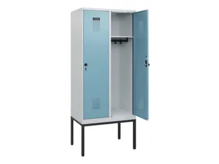 schoollocker,HxBxD 1950x800x500mm,2vak,vak B 400mm,draaigrendel - 1