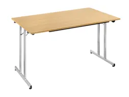 Klaptafel Vrijstaand 160x80 Cm Onderstel Aluminium Blad Beuken