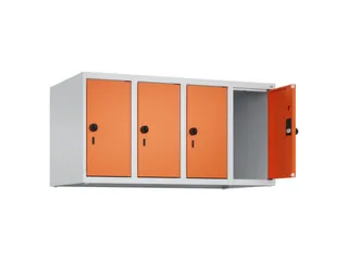 opzetkast,v. locker,4vak.,vak B 250mm,HxBxD 500x1000x500mm,vleugeldeur - 2