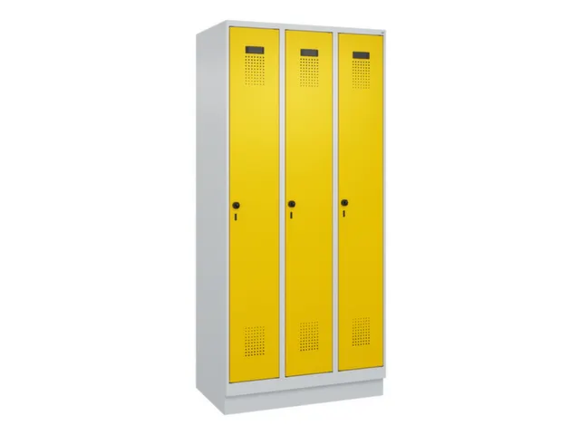 locker voor scheiding van kleding,HxBxD 1950x900x500mm,3vak