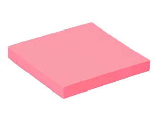 Memoblok Quantore 76x76mm roze - 1